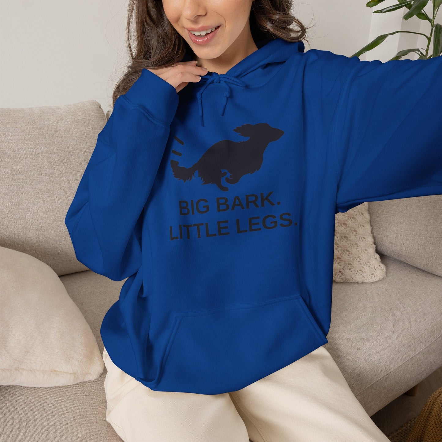Dog Hoodie – “Big Bark. Little Legs.” Dachshund Sweatshirt