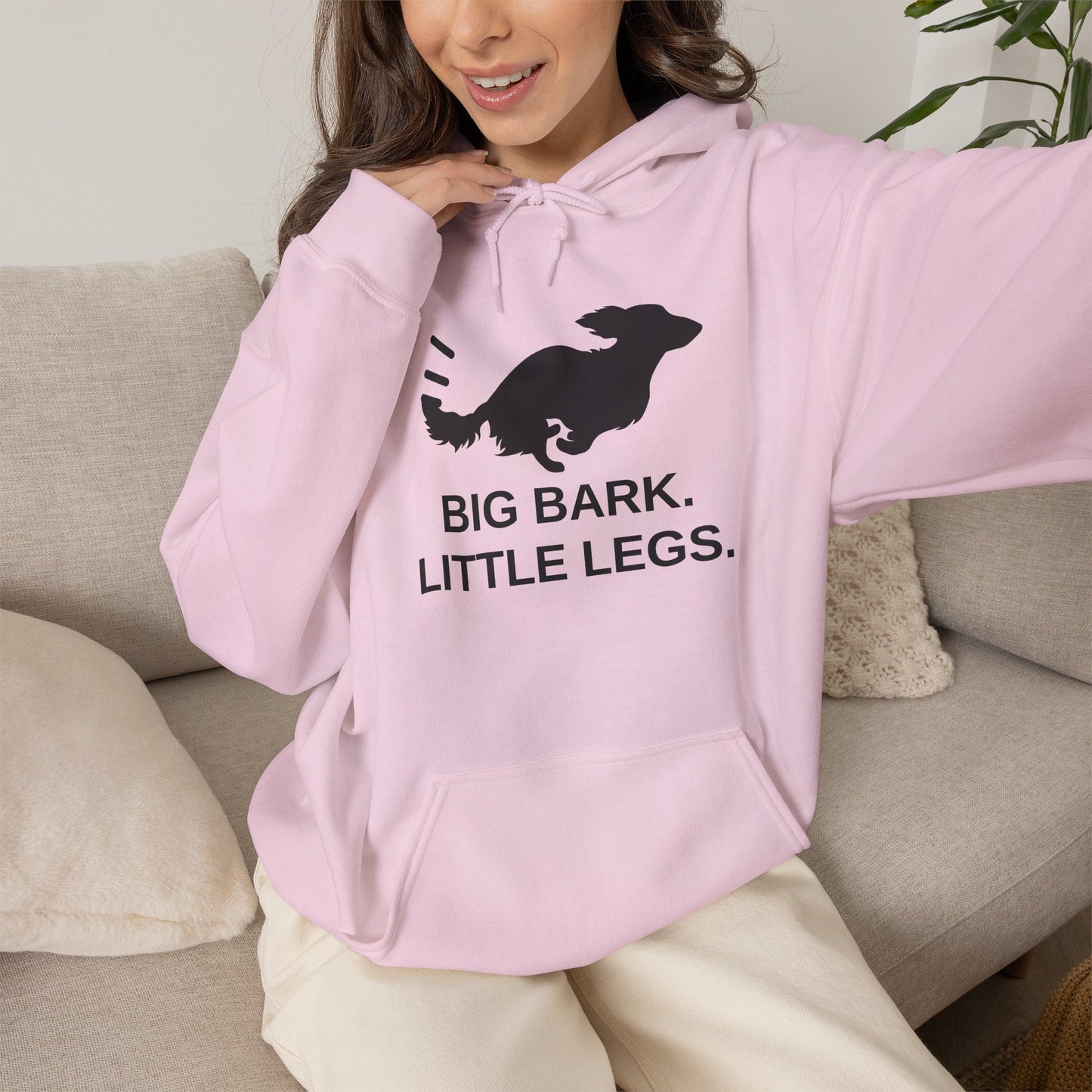 Dog Hoodie – “Big Bark. Little Legs.” Dachshund Sweatshirt