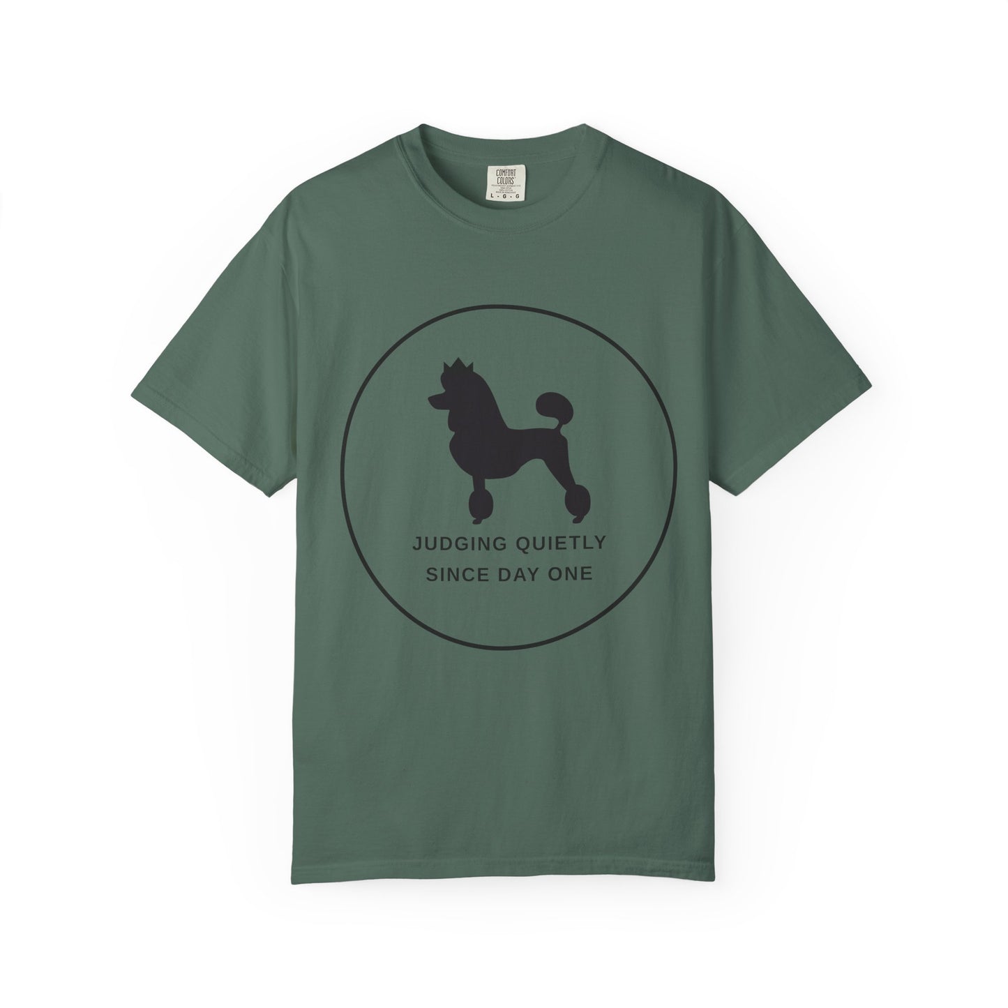 Judging Quietly Poodle Tee