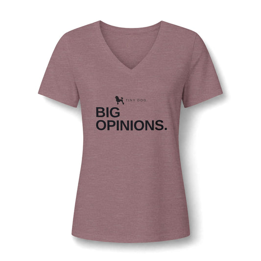 Women's Relaxed Heather CVC V-Neck Tee - Cotton, New Mockups