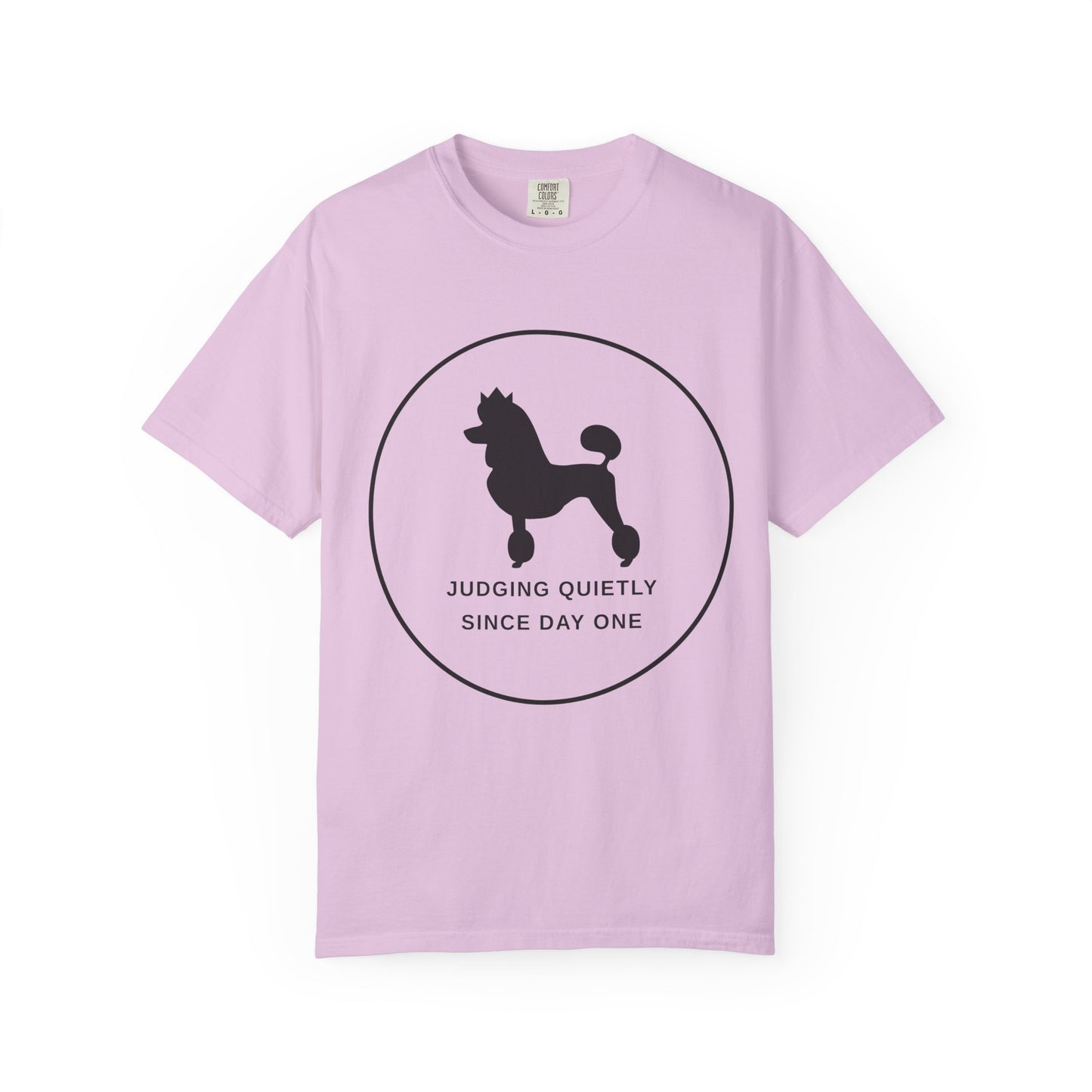 Judging Quietly Poodle Tee