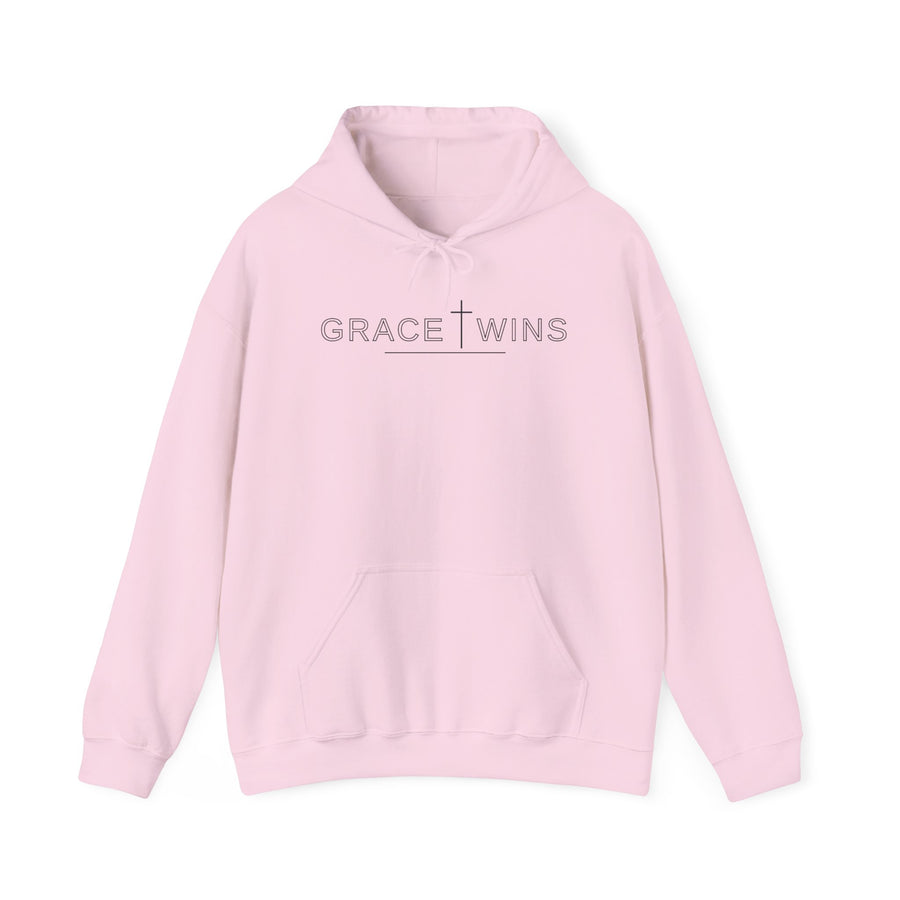 Grace Wins Hoodie - bible verse top, Christian hoodie