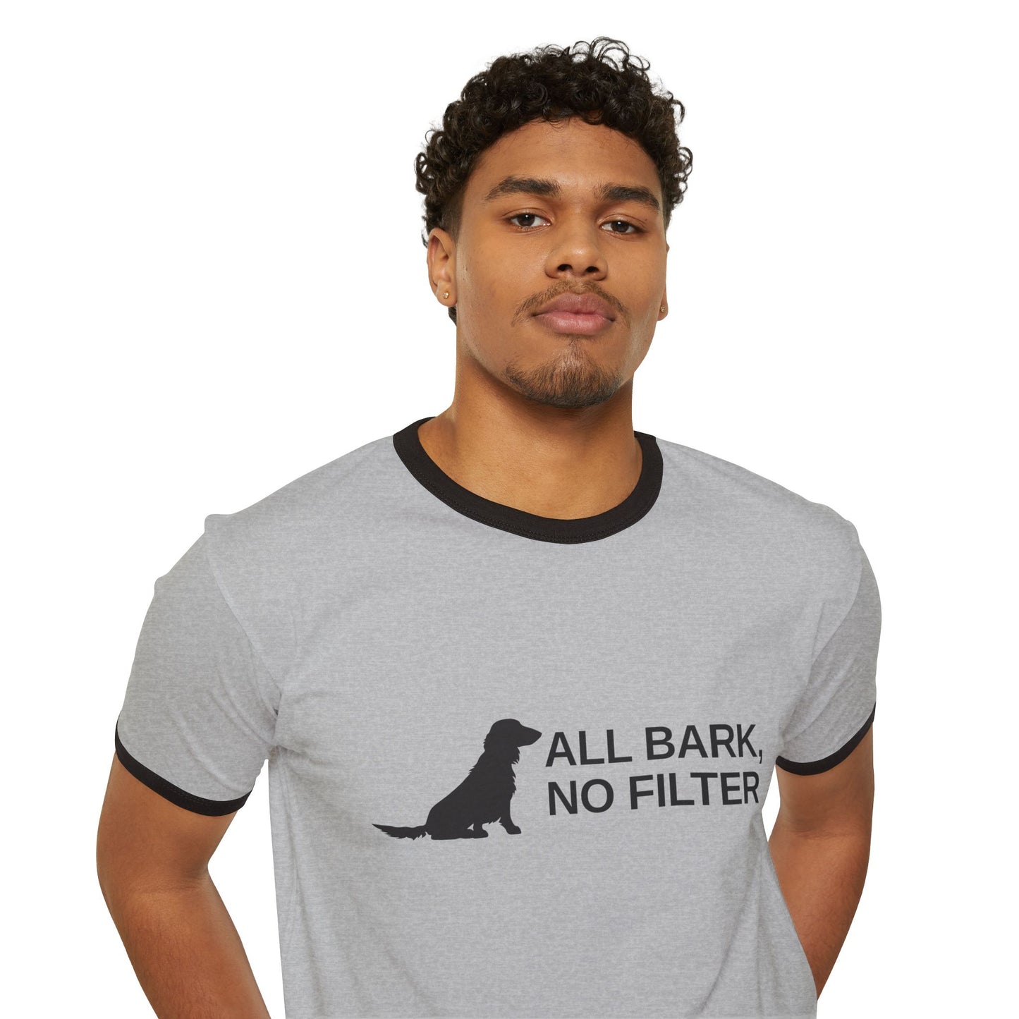 All Bark, No Filter Ringer Tee