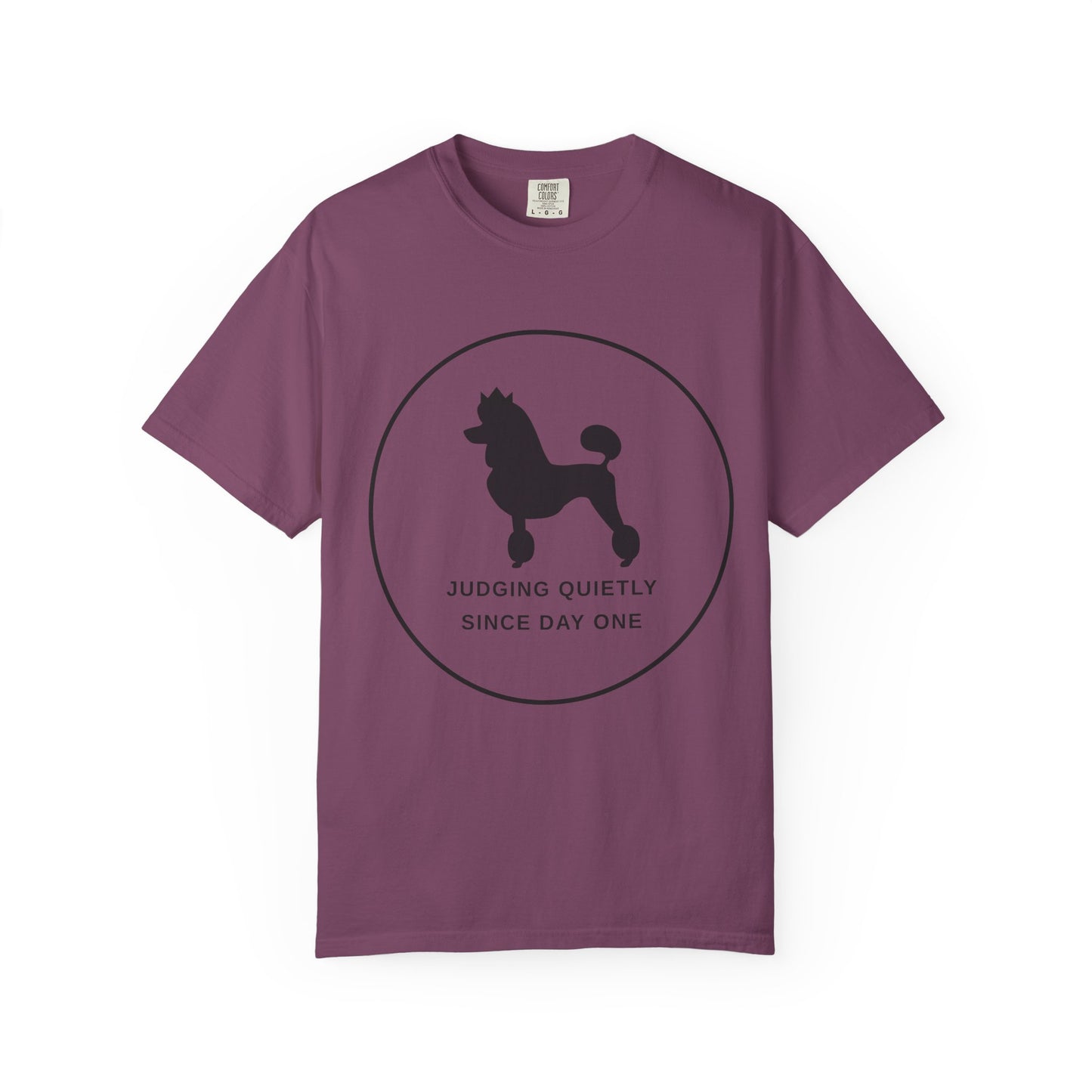 Judging Quietly Poodle Tee