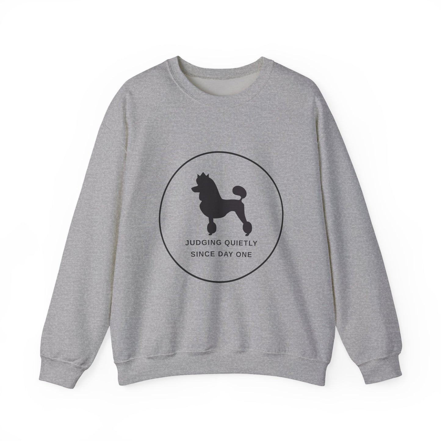 Judging Quietly Poodle Crewneck