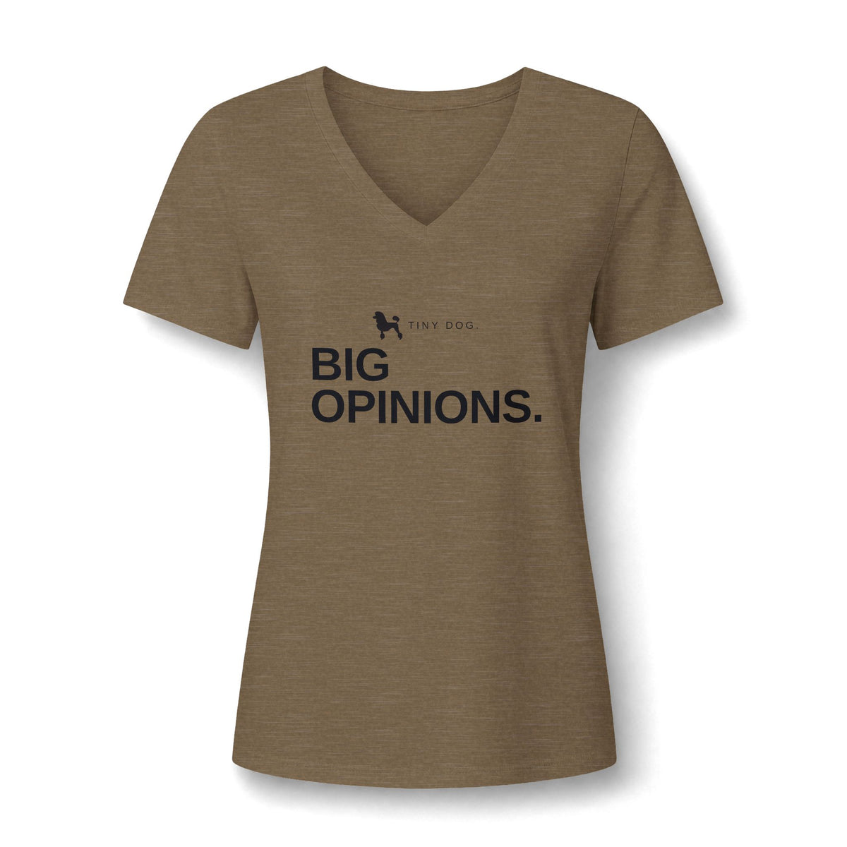 Women's Relaxed Heather CVC V-Neck Tee - product photo 20 of 28