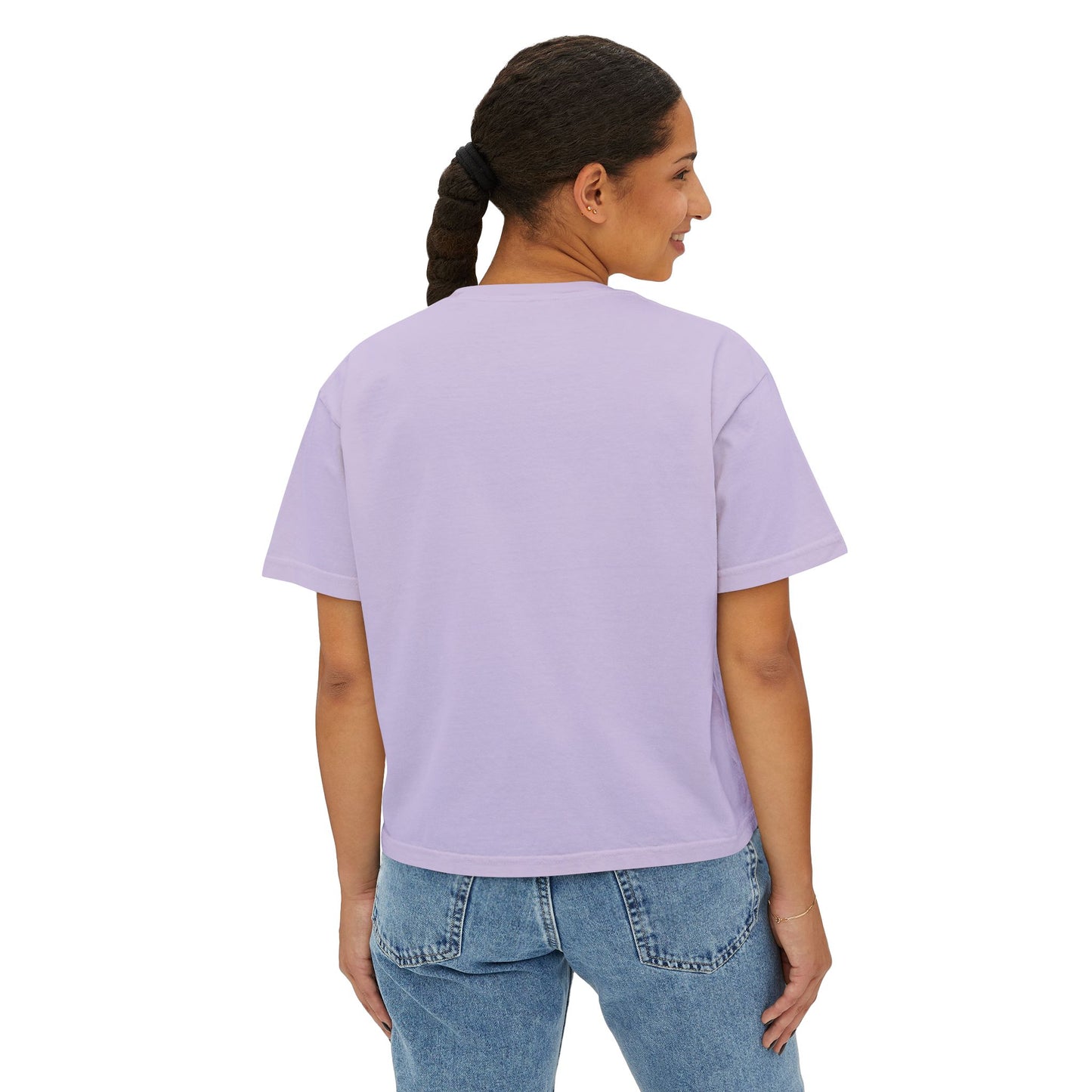 Wiener Dog Mom Boxy Tee — Cute Dachshund Silhouette Women's Shirt