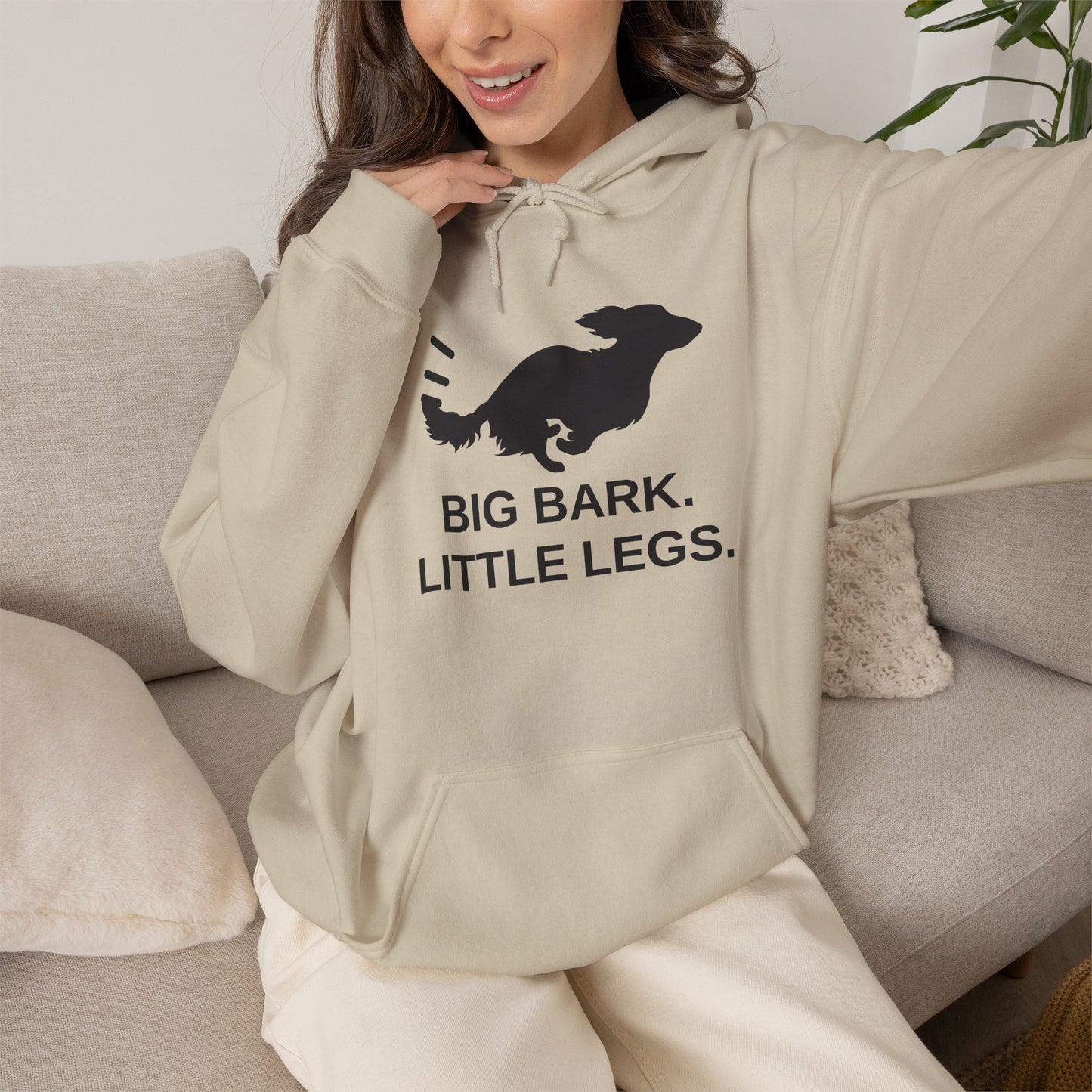 Dog Hoodie – “Big Bark. Little Legs.” Dachshund Sweatshirt
