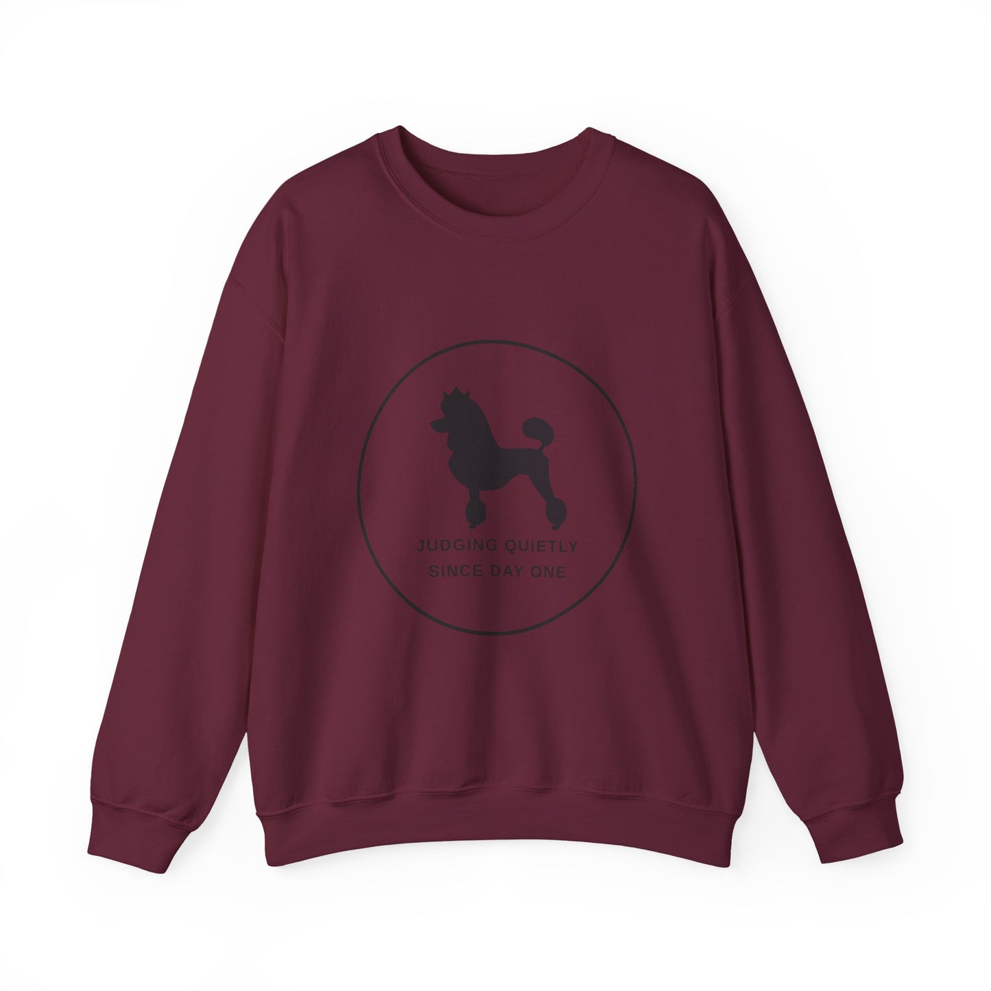 Judging Quietly Poodle Crewneck