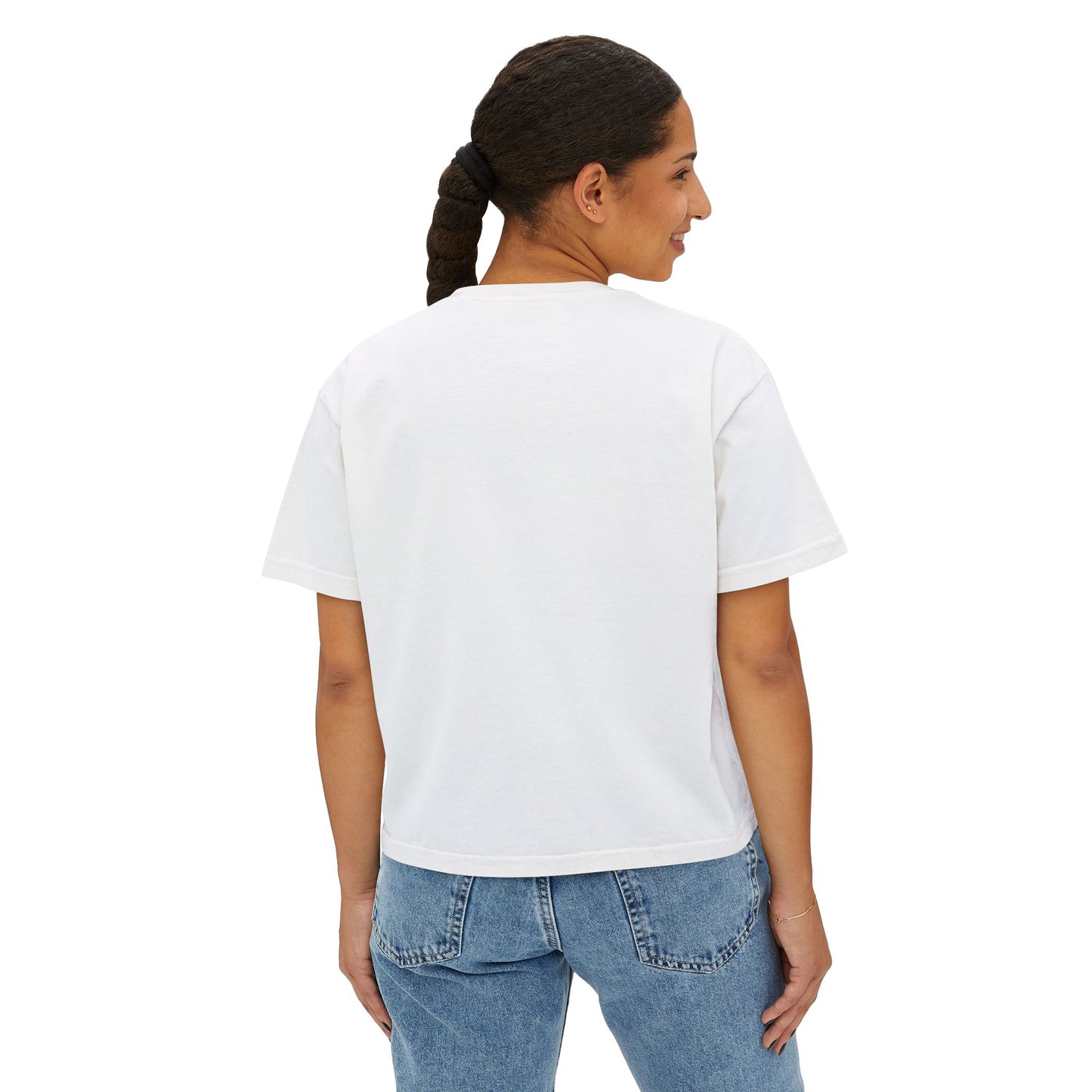 Wiener Dog Mom Boxy Tee — Cute Dachshund Silhouette Women's Shirt