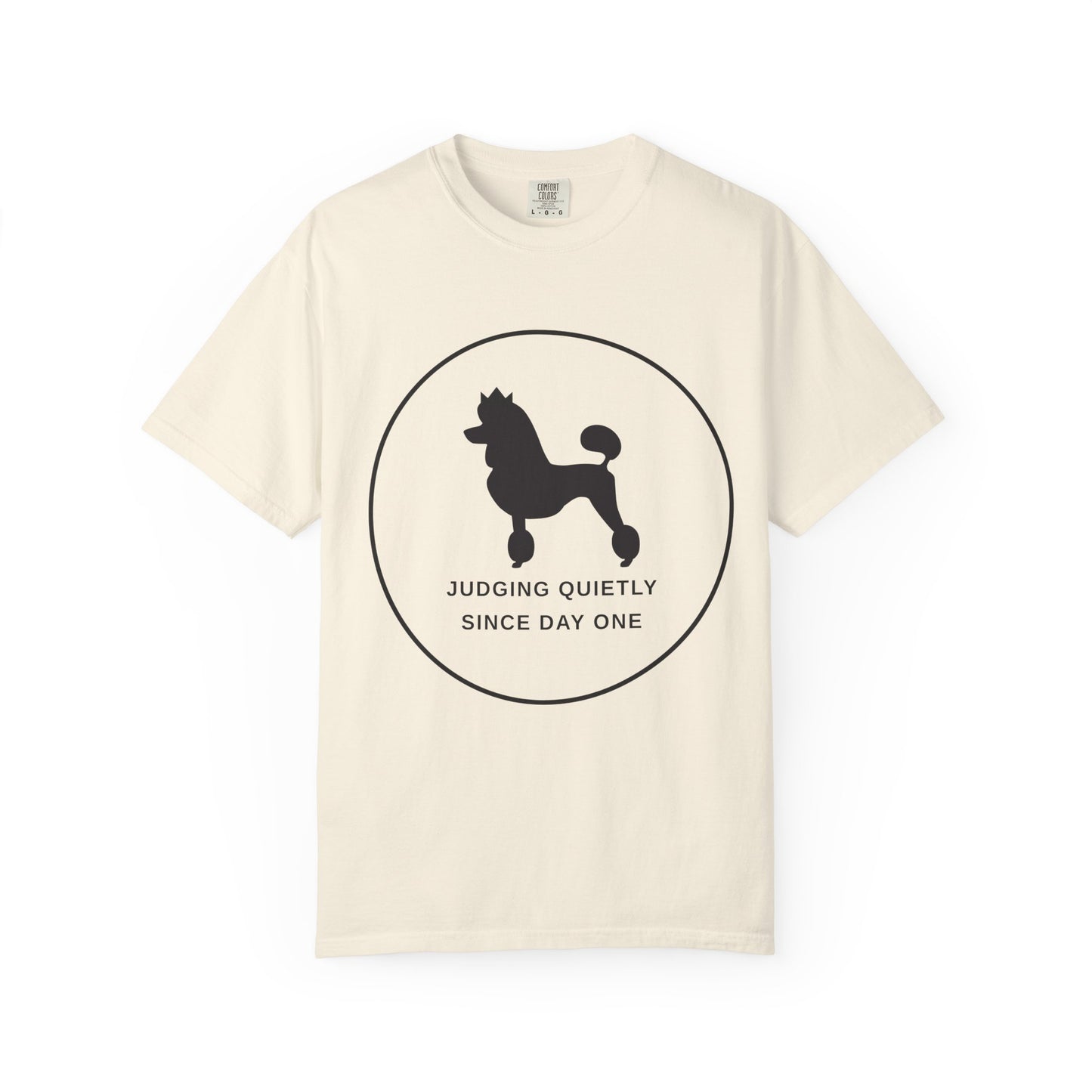 Judging Quietly Poodle Tee