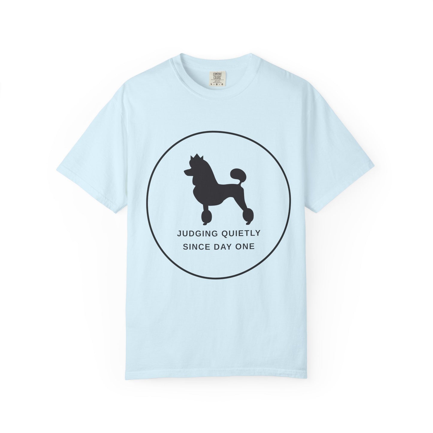 Judging Quietly Poodle Tee
