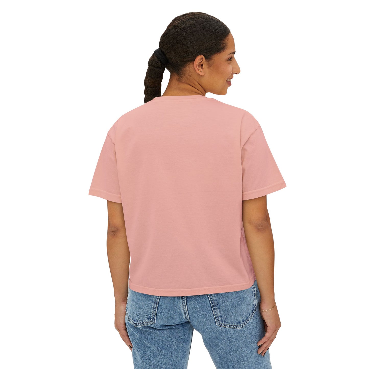 Wiener Dog Mom Boxy Tee — Cute Dachshund Silhouette Women's Shirt