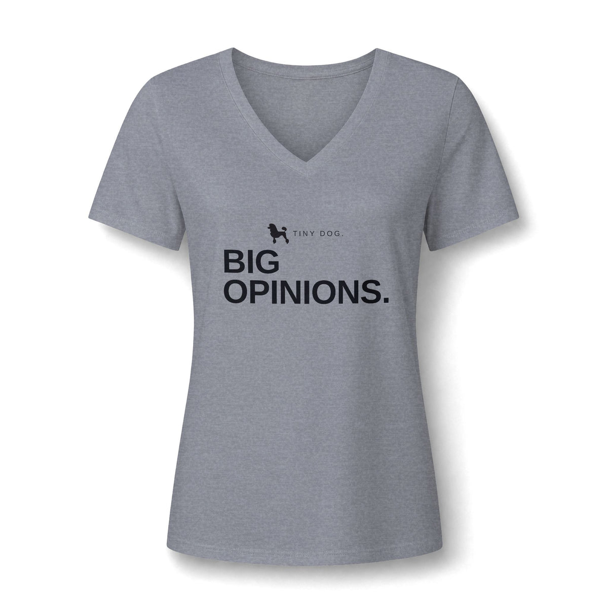 Women's Relaxed Heather CVC V-Neck Tee - product photo 23 of 28