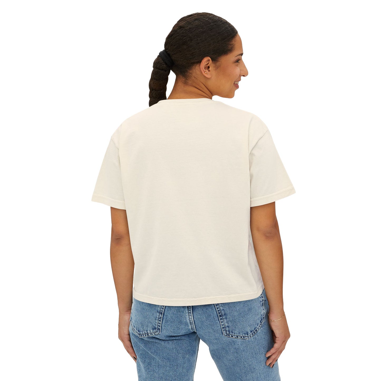 Wiener Dog Mom Boxy Tee — Cute Dachshund Silhouette Women's Shirt