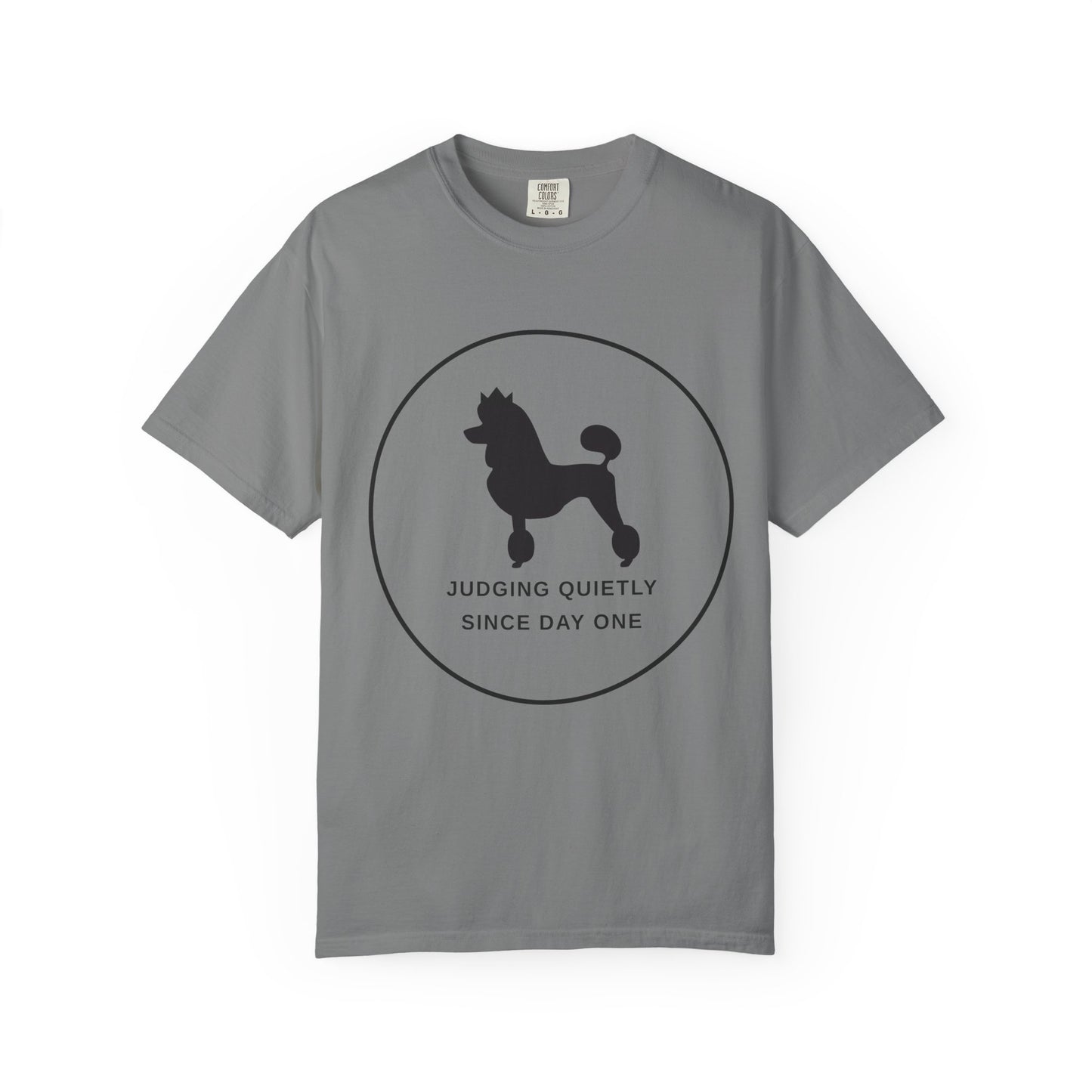 Judging Quietly Poodle Tee