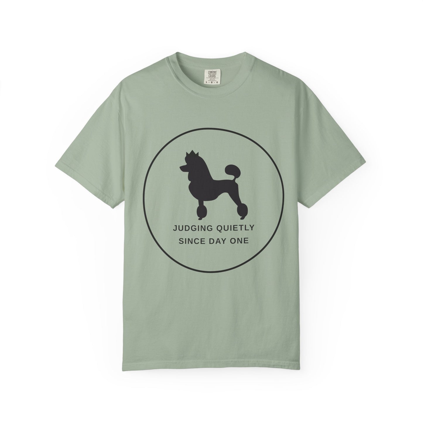 Judging Quietly Poodle Tee