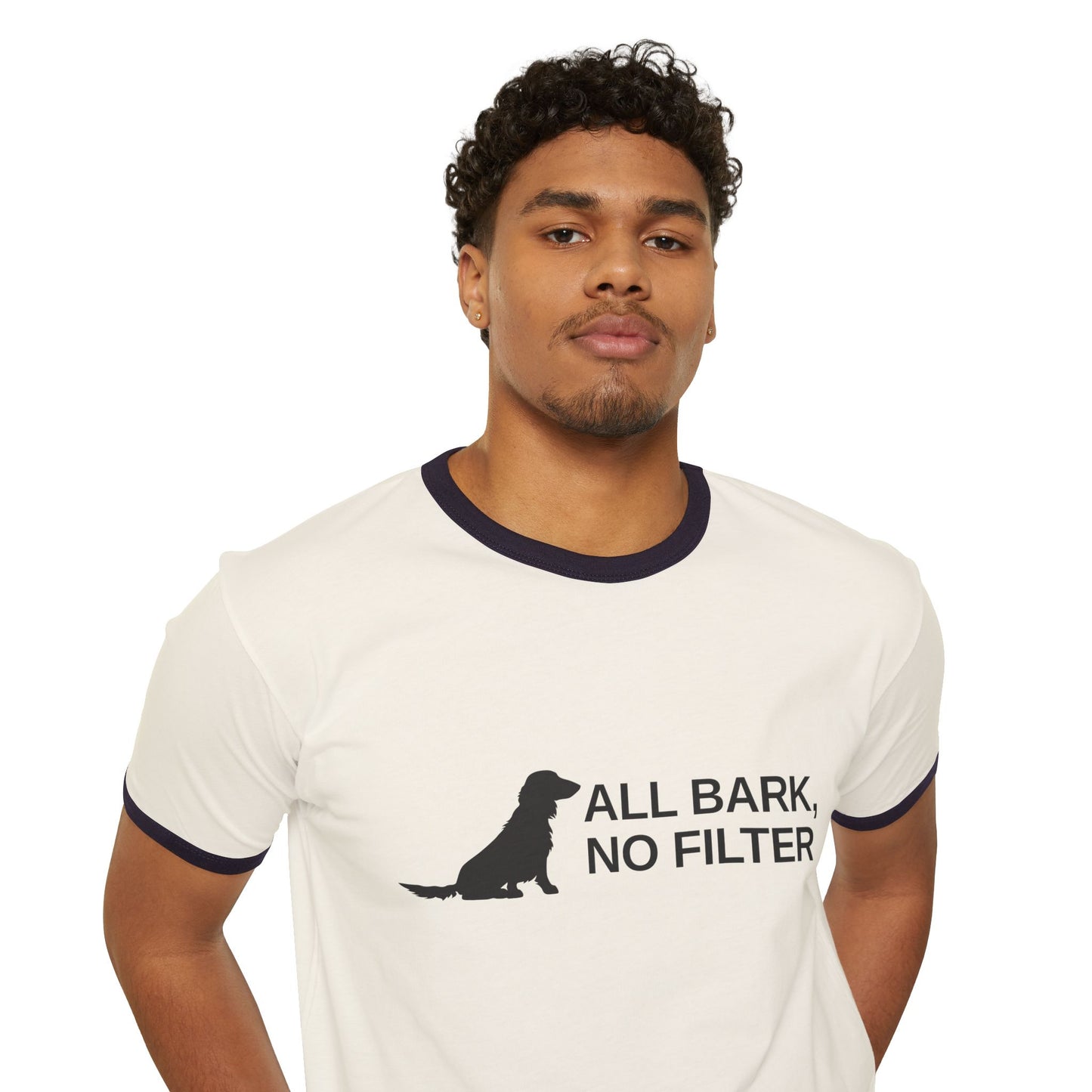 All Bark, No Filter Ringer Tee