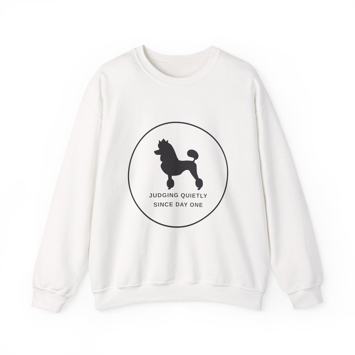 Judging Quietly Poodle Crewneck
