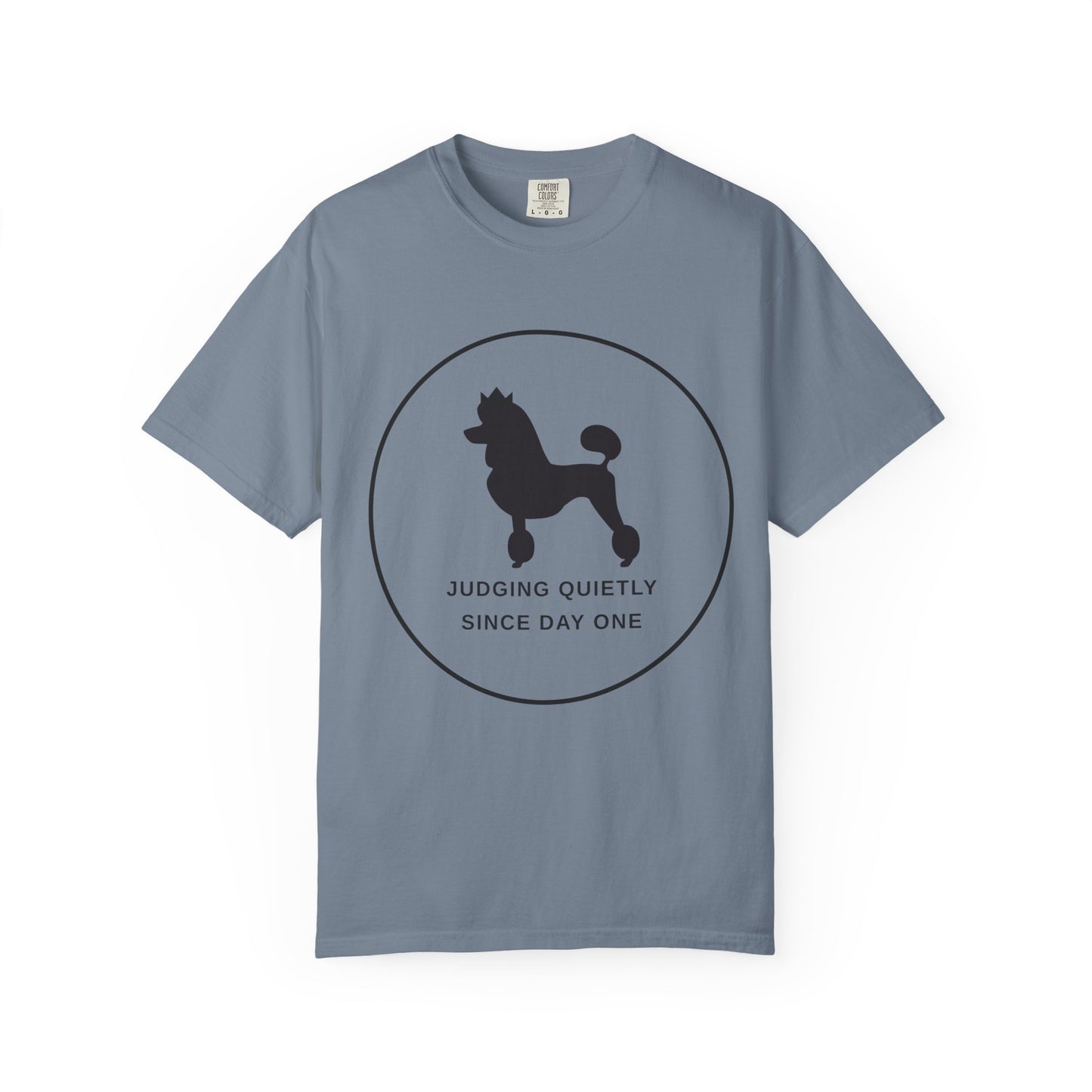 Judging Quietly Poodle Tee