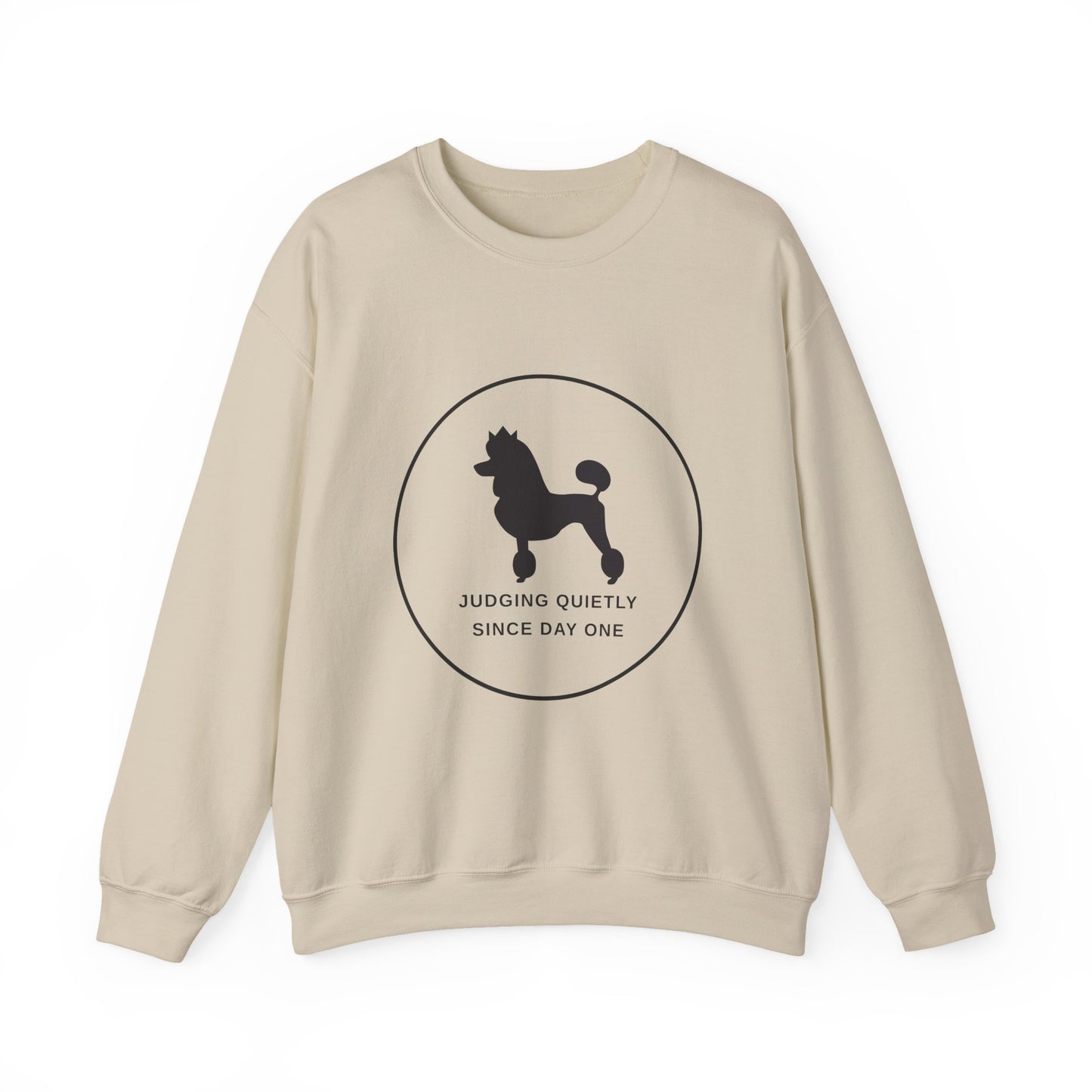 Judging Quietly Poodle Crewneck