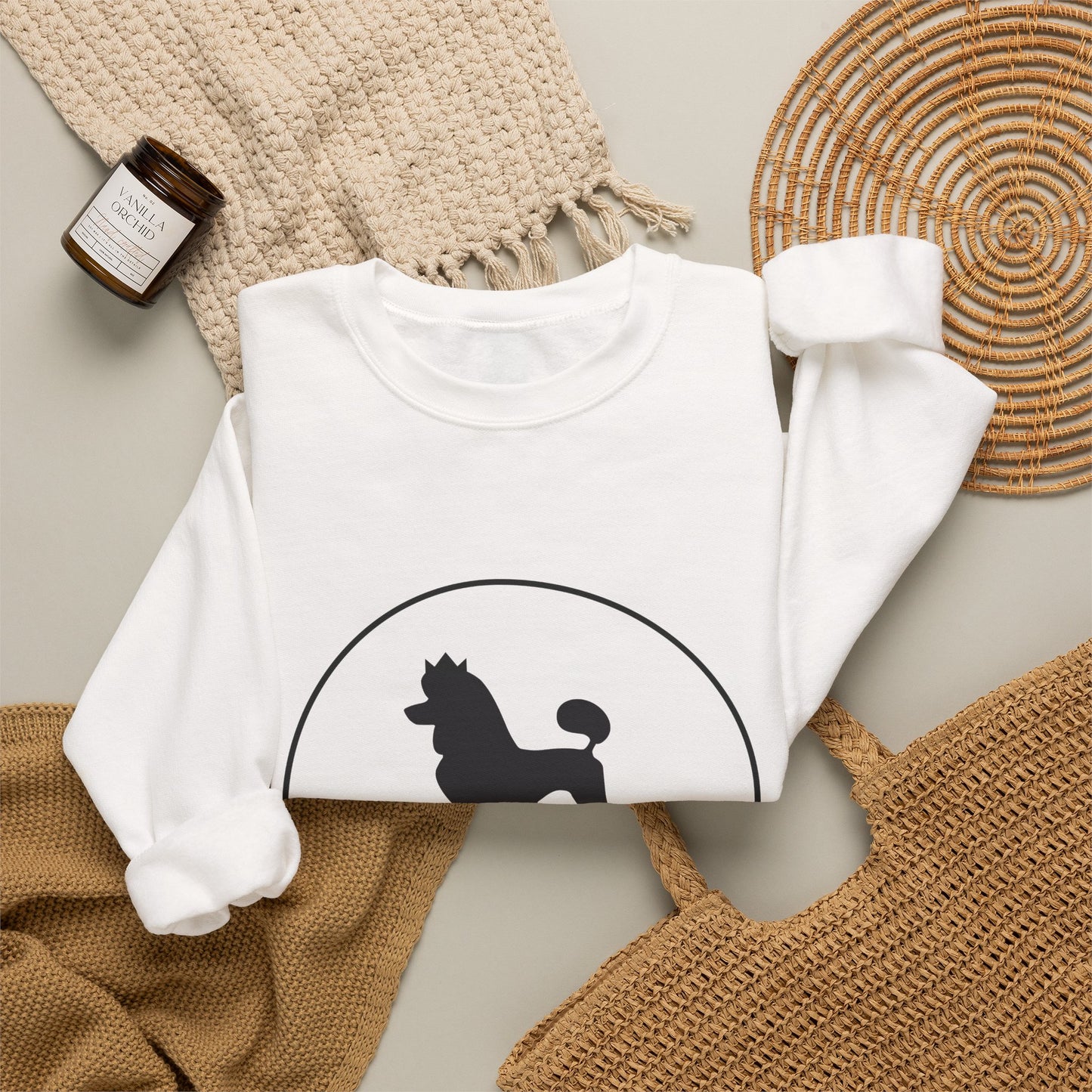Judging Quietly Poodle Crewneck